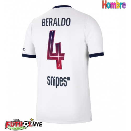 Camiseta Paris Saint-Germain Lucas Beraldo #4 Visitante Equipación 2026-27 manga corta